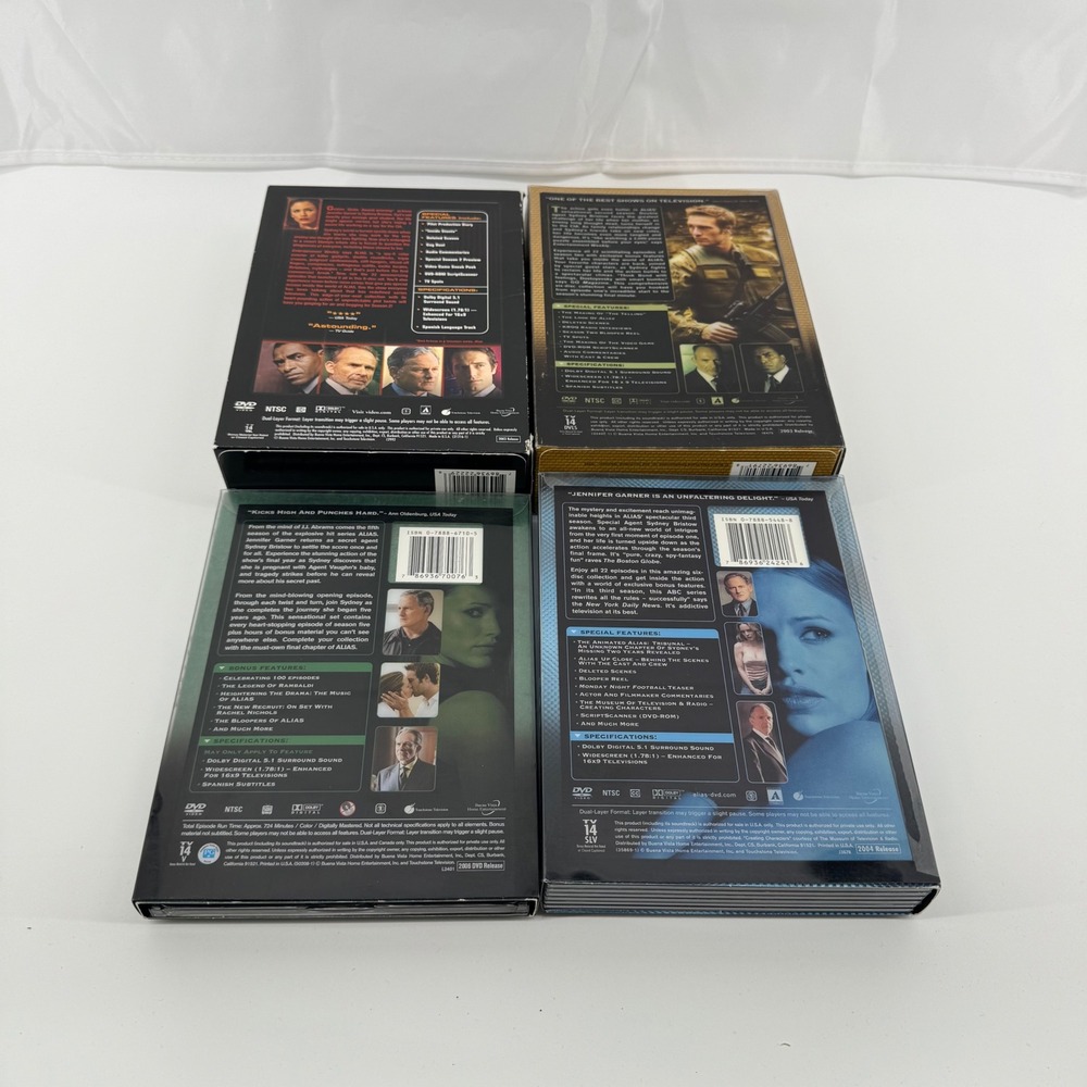 Alias DVD TV Series Seasons 1 2 3 5 Jennifer Garner Spy Drama Multi-Color Lot - Picture 2 of 6